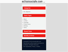 Tablet Screenshot of eclissisociale.com